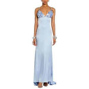 Retrofête Womens  Oline Midi Dress, Blue
